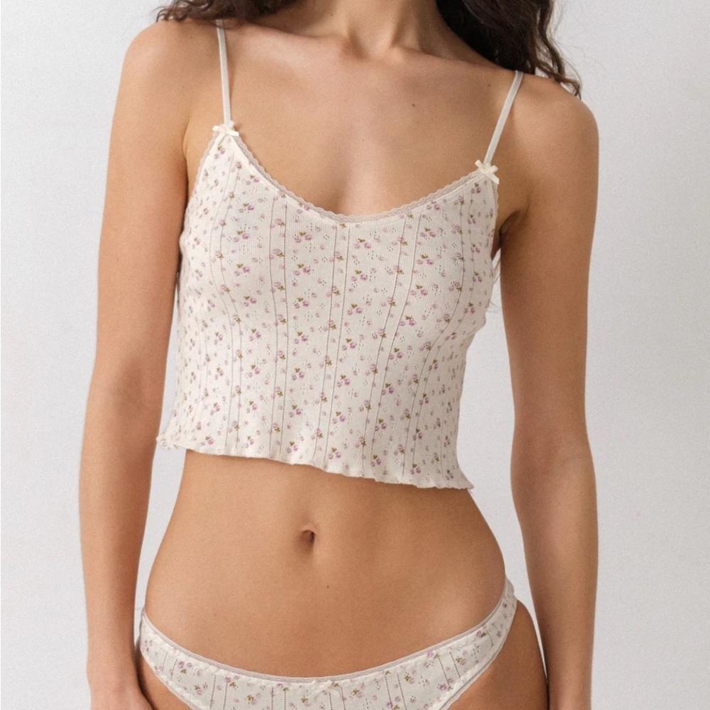 Cou Cou Intimates Floral Cami, Size XS